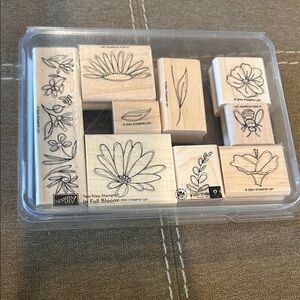 Stampin' Up! In Full Bloom Rubber Stamp Set